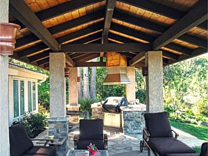 Outdoor Living Area, Cardiff by the Sea, CA